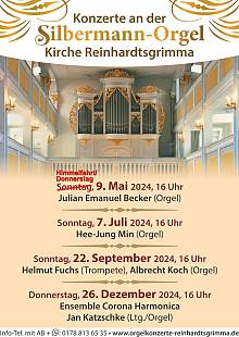 Konzerte an der Silbermann-Orgel